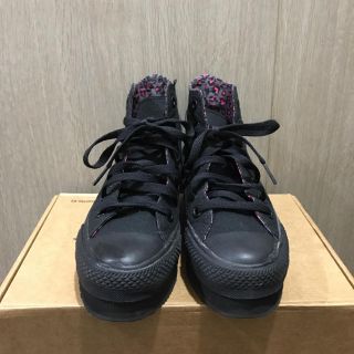 美品23.5 converse コンバース オールスター OX 厚底　HW275