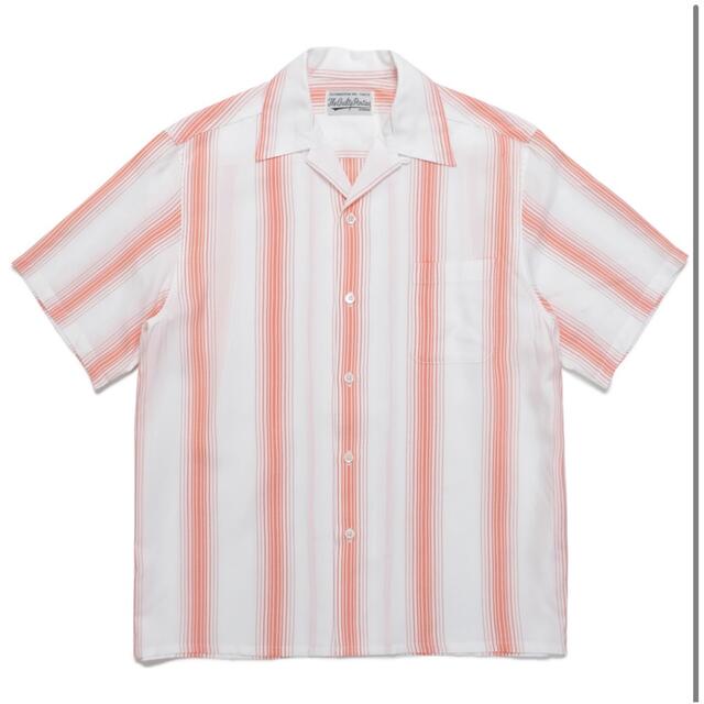 WACKO MARIA STRIPED OPENCOLLAR SHIRT M | www.innoveering.net