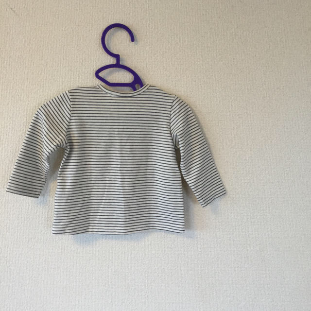 ZARA KIDS(ザラキッズ)のzara ボーダー ロングＴシャツ キッズ/ベビー/マタニティのベビー服(~85cm)(シャツ/カットソー)の商品写真