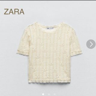 ザラ(ZARA)のZARA レースTシャツ(Tシャツ(半袖/袖なし))