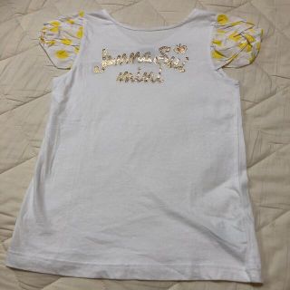 アナスイミニ(ANNA SUI mini)のお値下げ中【アナスイミニ】ゴールドロゴプリントTシャツ(Tシャツ/カットソー)