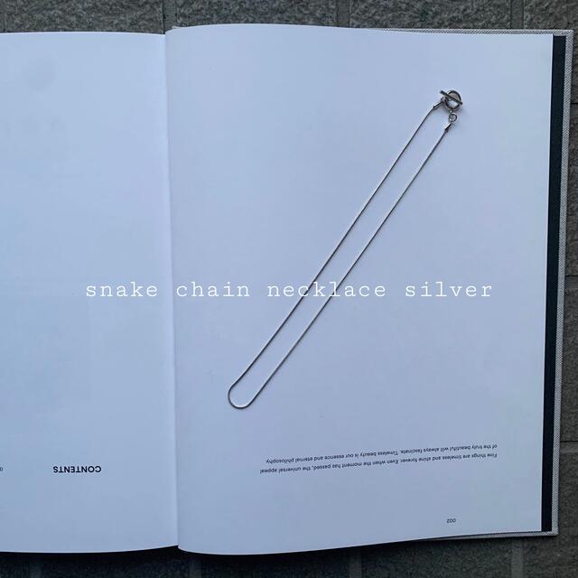 Ameri VINTAGE(アメリヴィンテージ)の再入荷　snake chain necklace silver レディースのアクセサリー(ネックレス)の商品写真