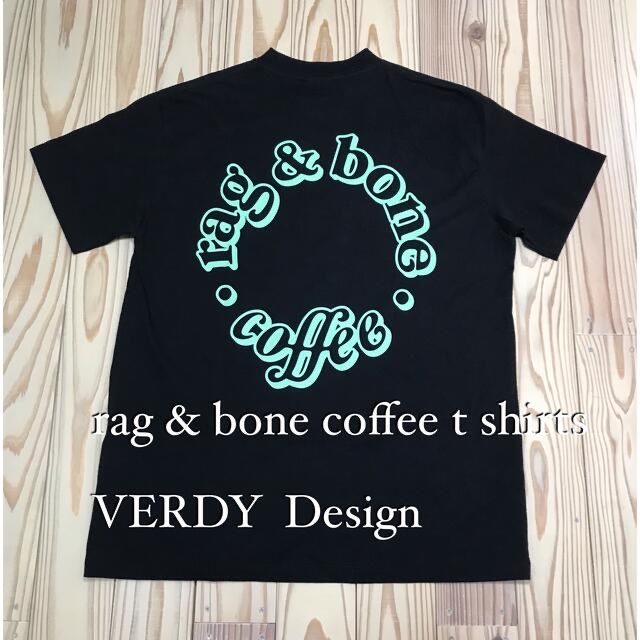 Rag & Bone(ラグアンドボーン)の【LAST SALE新品ラグアンドボーンコーヒー×VERDY  t shirts メンズのトップス(Tシャツ/カットソー(半袖/袖なし))の商品写真