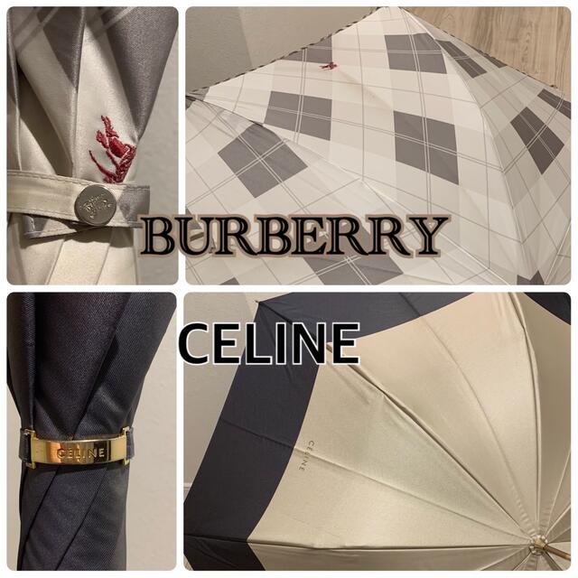 celine(セリーヌ)のCÉLINE BURBERRY 雨傘 レディースのファッション小物(傘)の商品写真