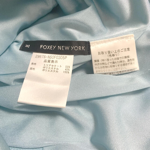 FOXEY - FOXEY NEW YORK 水色のワンピース☆の通販 by ！発送停止中