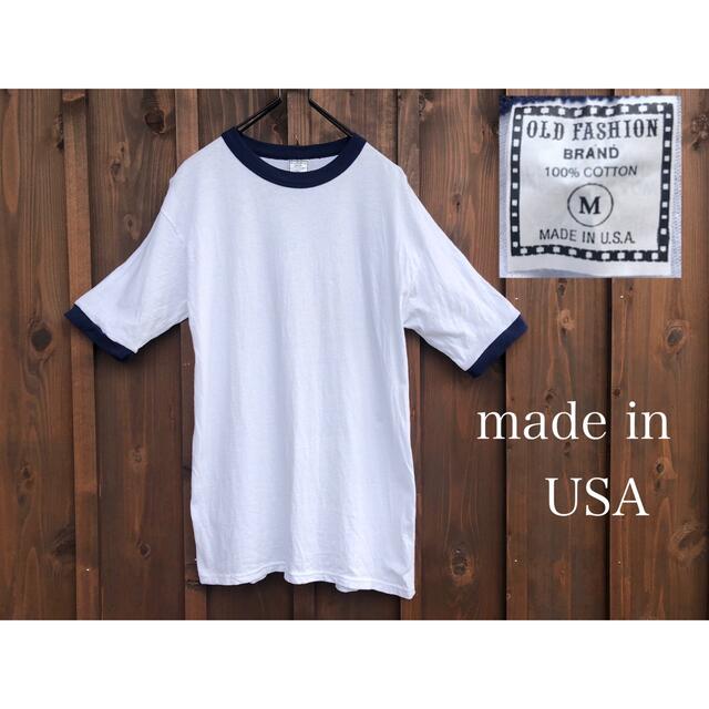 USA製　リンガーt  トリムt tシャツ old fashion brand