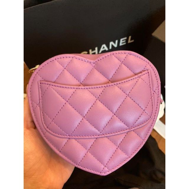 CHANEL ハートチェーン ショルダー クラッチバッグ 通信販売 52%割引