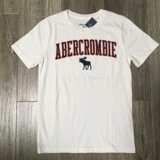 アバクロンビーアンドフィッチ(Abercrombie&Fitch)のabercrombie kids アバクロンビーロゴ刺繍TシャツUS7/8新品(Tシャツ/カットソー)