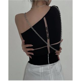 バブルス(Bubbles)のmelt the lady｜one shoulder logo tops(Tシャツ(長袖/七分))