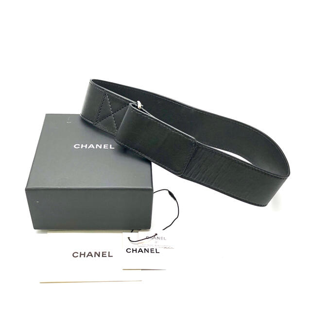CHANEL レザーベルト ブラック 17K M 新品登場 8880円引き www.toyotec.com