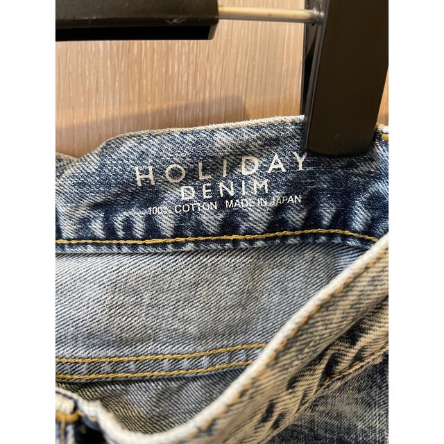 値下!【HOLIDAYホリデイ】ハイウエストスキニーフレアデニムパンツ2SH
