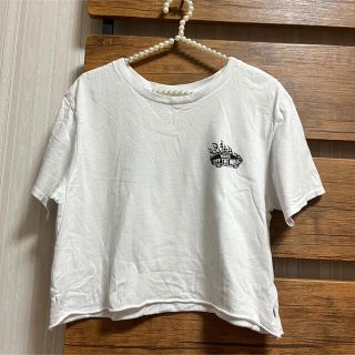 ヴァンズ(VANS)の【VANS】クロップド丈 Tシャツ ショート丈 ロゴ(Tシャツ(半袖/袖なし))