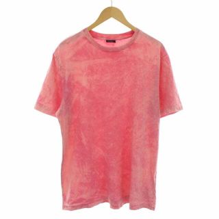 ディーゼル(DIESEL)のディーゼル Tシャツ カットソー クルーネック 半袖 タイダイ柄 ロゴ刺繍 L(Tシャツ/カットソー(半袖/袖なし))