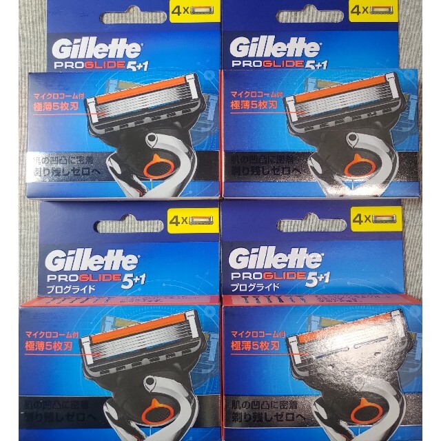 ジレット  プログライド 替刃4個×4 Gillette