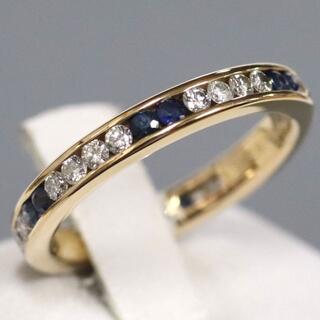 セイコー(SEIKO)のセイコージュエリー K18サファイアダイヤモンドリング(リング(指輪))