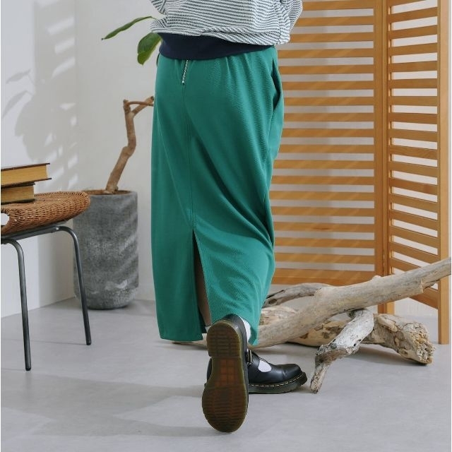 CPCM(シーピーシーエム)の【新品】グリーン ロングスカート 緑 レディースのスカート(ロングスカート)の商品写真