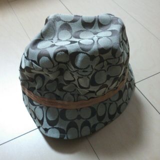 コーチ(COACH)のCOACH帽子（茶）(ハット)