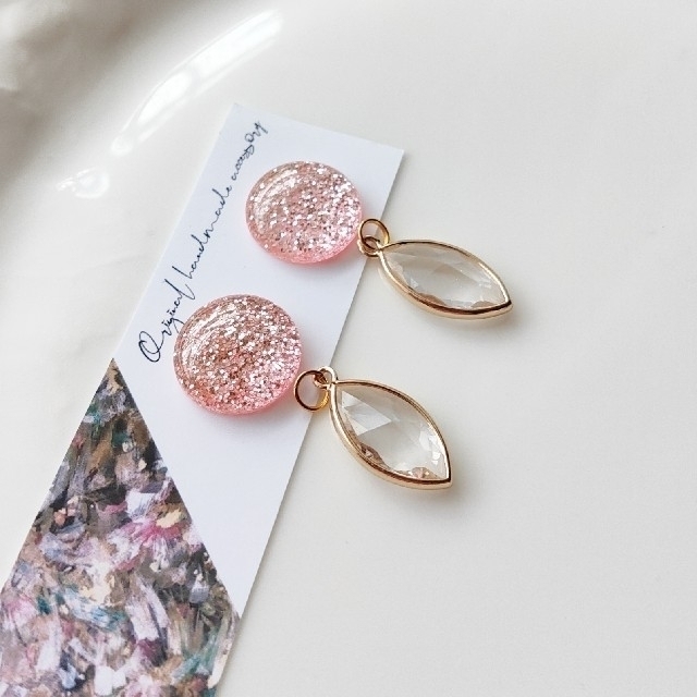ハンドメイド✩.*˚ピアスorイヤリング♡No.947の通販 by SAKI's shop
