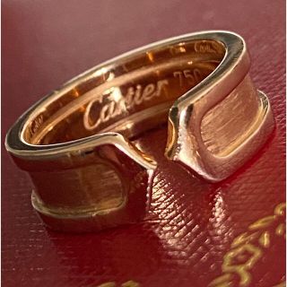 カルティエ(Cartier)の最終　売り切り❣️ カルティエ　2C  C2  リング　PG750  49(リング(指輪))