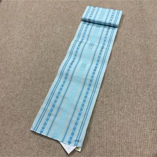 新品 森博多織 献上 正絹 半幅帯 リバーシブル 浴衣 紬 ゆかた つむぎ(浴衣帯)