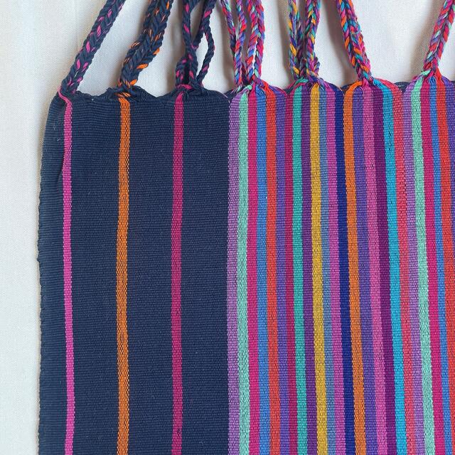 Santa Monica(サンタモニカ)のメキシコ チアパス州 ハンモックバッグ 手織り 古着 ヴィンテージ レディースのバッグ(トートバッグ)の商品写真