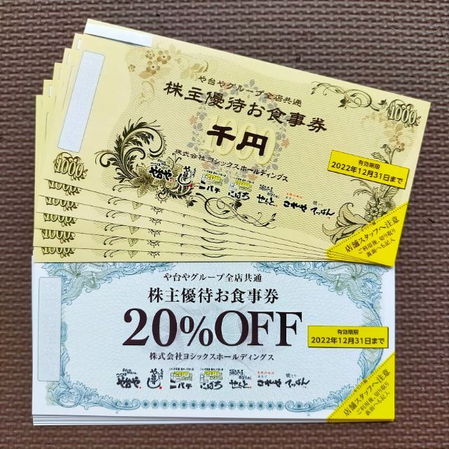 ヨシックス 株主優待券 13,000円分+割引券 - avea.ie