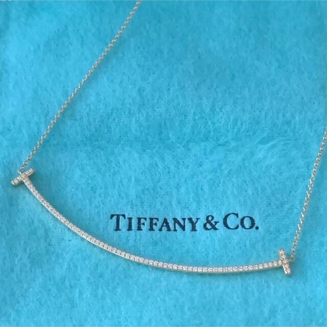 購入純正 TIFFANY Tスマイル ネックレス ダイヤモンド ラージ