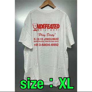 アンディフィーテッド(UNDEFEATED)のUNDEFEATED  リージョンTシャツMEIJI【XLサイズ/白・赤】(Tシャツ/カットソー(半袖/袖なし))