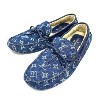 ルイヴィトン(LOUIS VUITTON)のルイヴィトン LOUIS VUITTON アリゾナライン モノグラムデニム ドライビングシューズ ドレスシューズ モノグラムデニム ブルー(ドレス/ビジネス)