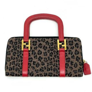FENDI フェンディ トラベルバッグ 長財布 レオパード パスポートウォレット