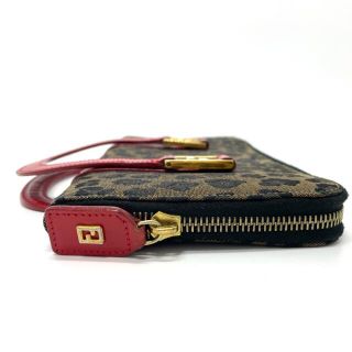 ヴィンテージ FENDI フェンディ レオパード 鍵穴金具&Keyクロシェット付