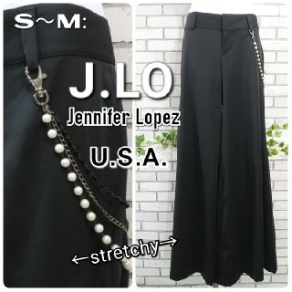 ジェニファーロペス(J.Lo)のS～M：ストレッチ フレアパンツ／j.LO★美品★ブラック(その他)