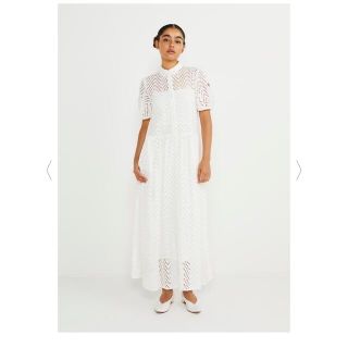 ドゥロワー(Drawer)のボーダーズアットバルコニー　LACE SHIRT DRESS ワンピース(ロングワンピース/マキシワンピース)