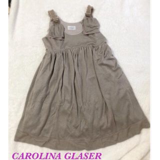 カロリナグレイサー(CAROLINA GLASER)のCAROLINA GLASER ワンピース　チュニック　ノースリーブ(チュニック)