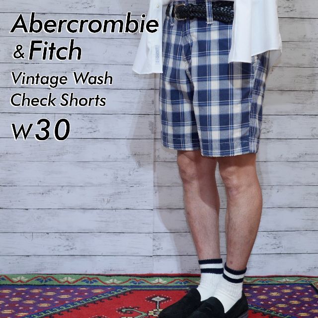 AbercrombieFitch 30 アバクロウォッシュショートパンツ！ - ショート