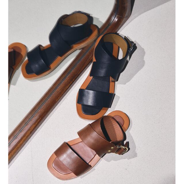 Blackサイズtodayful ｜ Flat Belt Sandals ｜Black