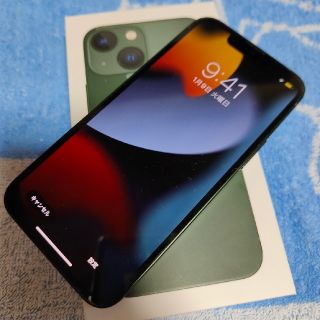 アイフォーン(iPhone)のiPhone13mini 128GB  グリーン　simフリー(スマートフォン本体)