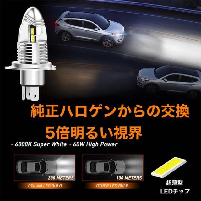 全ての 高性能 高耐久 H4 LED ヘッドライト b