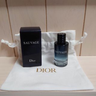 クリスチャンディオール(Christian Dior)のディオール★ソヴァージュ 10ml Diorロゴ入り巾着付き(香水(男性用))