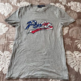 ポロラルフローレン(POLO RALPH LAUREN)の値下げ　ポロラルフローレン　ロゴTシャツ　グレー　XS レディース(Tシャツ(半袖/袖なし))