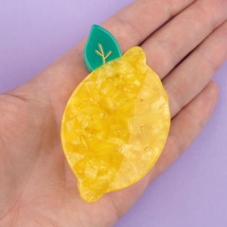 Lemon Hair Claw レモン　ヘアクリップ　バレッタ