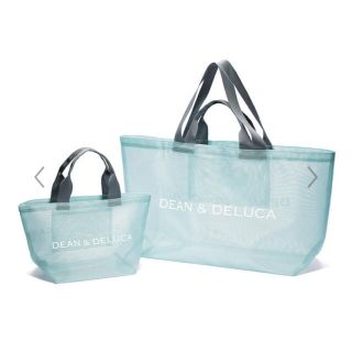 ディーンアンドデルーカ(DEAN & DELUCA)のDEAN & DELUCA メッシュトートバッグ ミントブルー セット(トートバッグ)