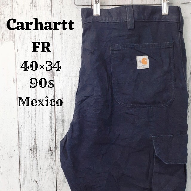 carhartt - 美品90sカーハートFR40×34ワークペインターパンツ革ロゴ ...