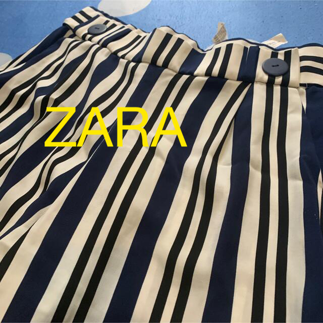 ZARA(ザラ)の専用❤︎ZARA ストライプワイドパンツ レディースのパンツ(カジュアルパンツ)の商品写真