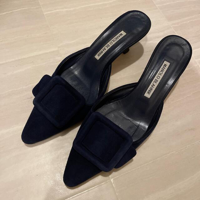 MANOLO BLAHNIK - マノロ メイセール ネイビーの通販 by shop sia