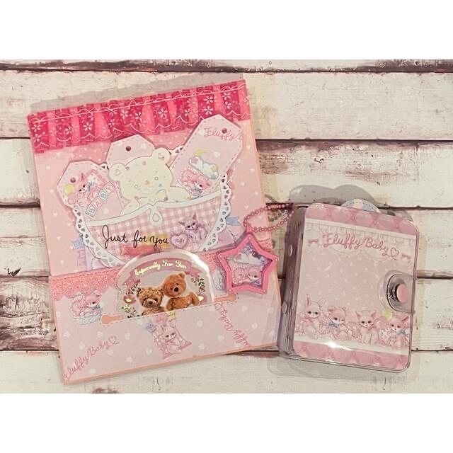 おすそ分けファイル♡ミニミニバインダー♡PINK ハンドメイドの文具/ステーショナリー(その他)の商品写真