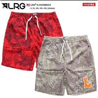 LRG ハーフパンツ XL メンズ 春夏用 カーキ 大きい　エルアールジー