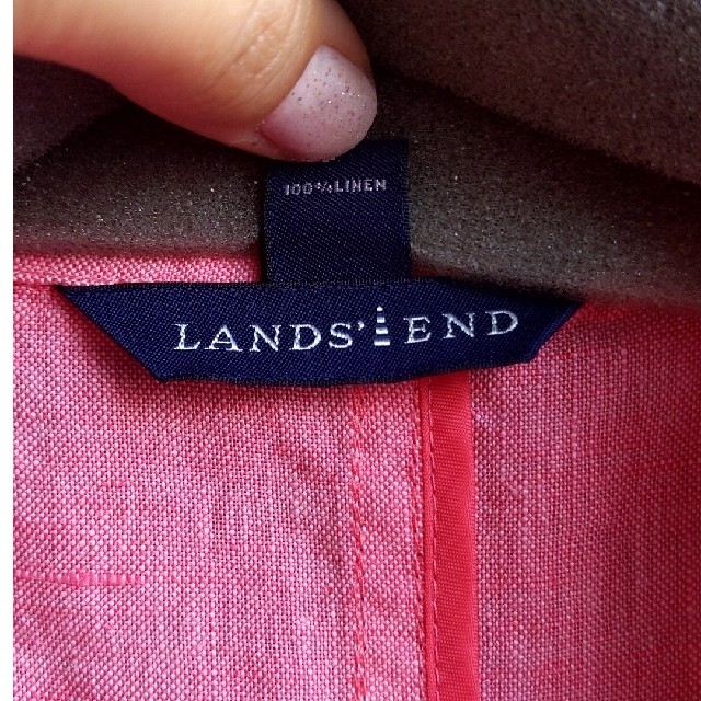 LANDS’END(ランズエンド)のタグ付き未使用 アイリッシュ リネン ジャケット レディースのジャケット/アウター(テーラードジャケット)の商品写真