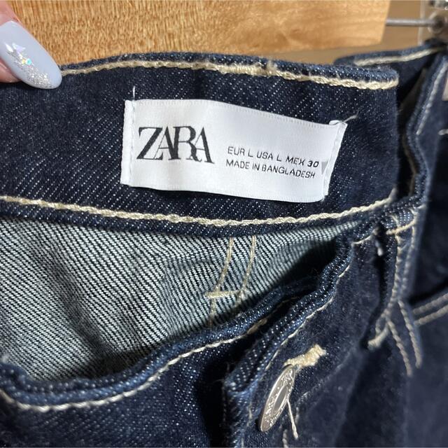 ZARA(ザラ)のZARA スリットデニムスカート レディースのスカート(ひざ丈スカート)の商品写真