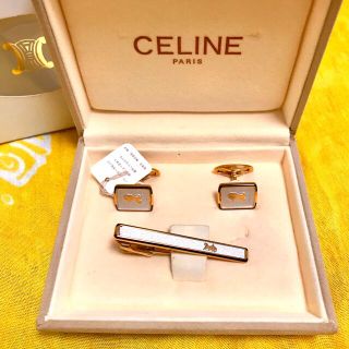 セリーヌ(celine)のセリーヌ　ネクタイピン　カフスボタン　セット　箱付き　ヴィンテージ(ネクタイピン)